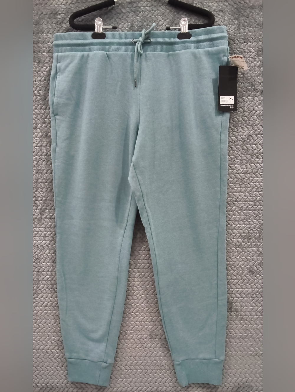 Light Blue Men's Fleece Joggers - Comfort Fit